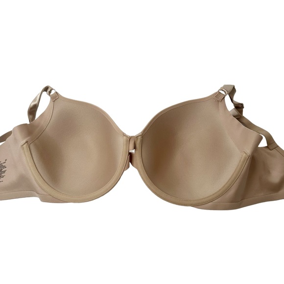 Warner's No Side Effects Lined Underwire Nude T-Shirt Bra size 38D - Picture 3 of 5
